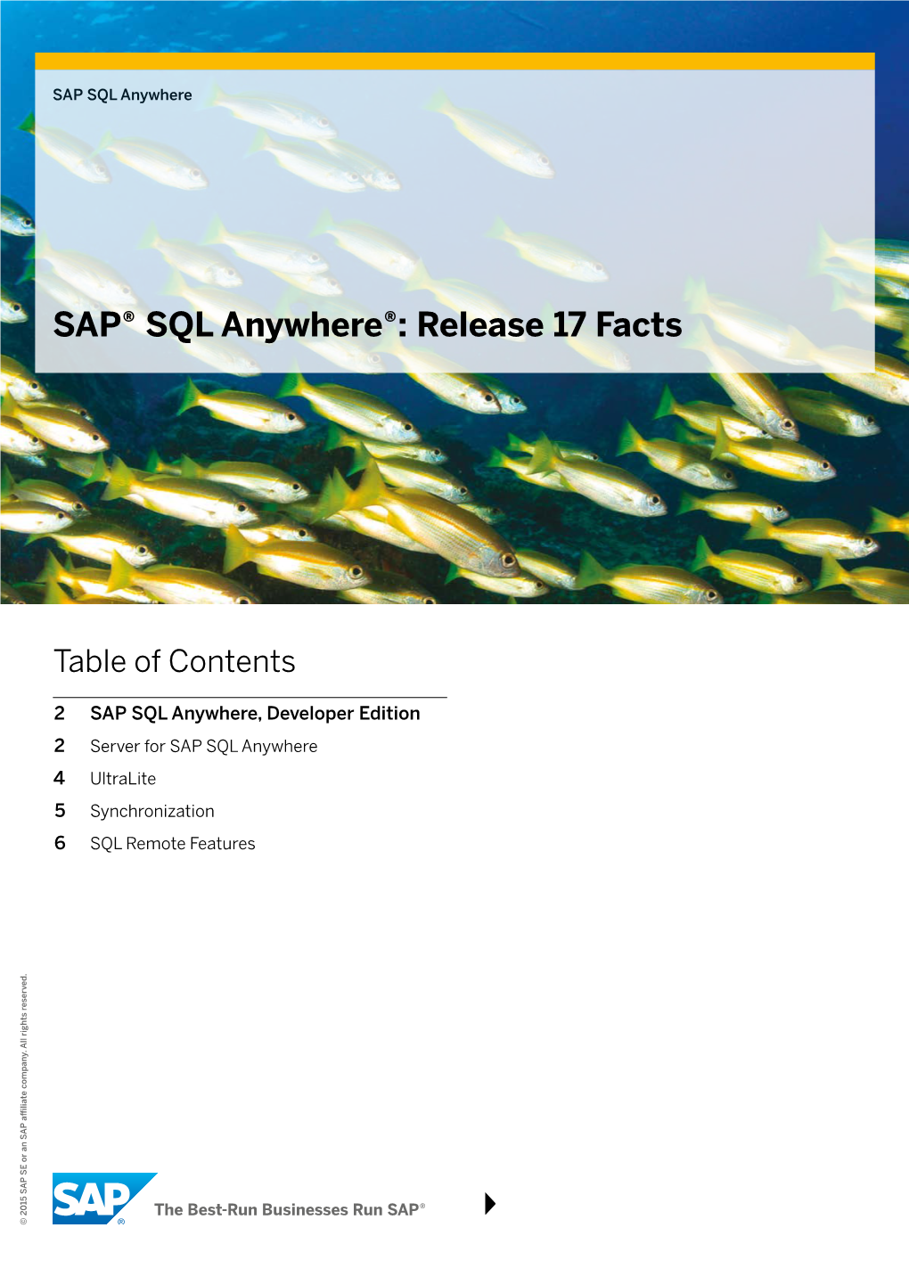 SAP® SQL Anywhere
