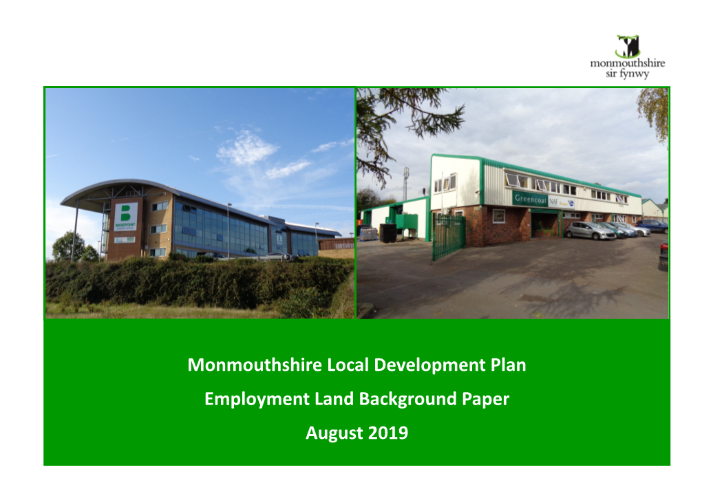 Monmouthshire Local Development Plan Employment Land Background Paper August 2019