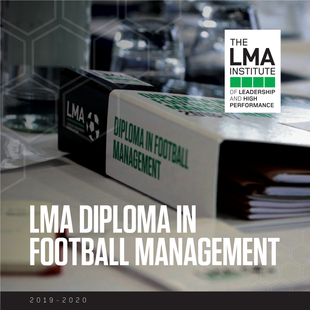 Lma Diploma in Football Management