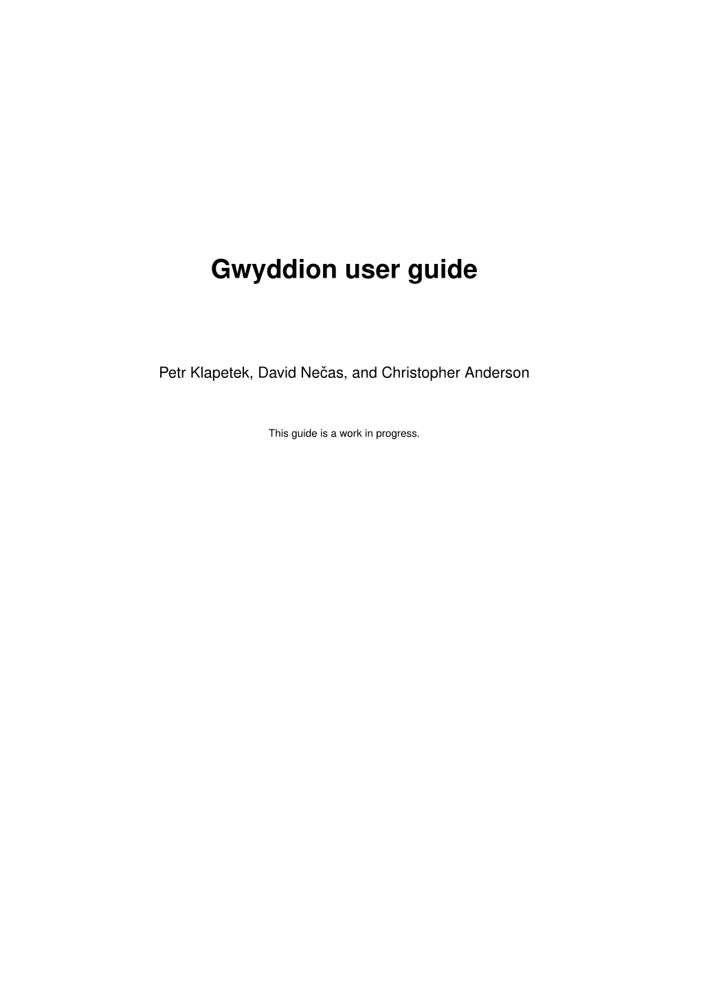 Gwyddion User Guide