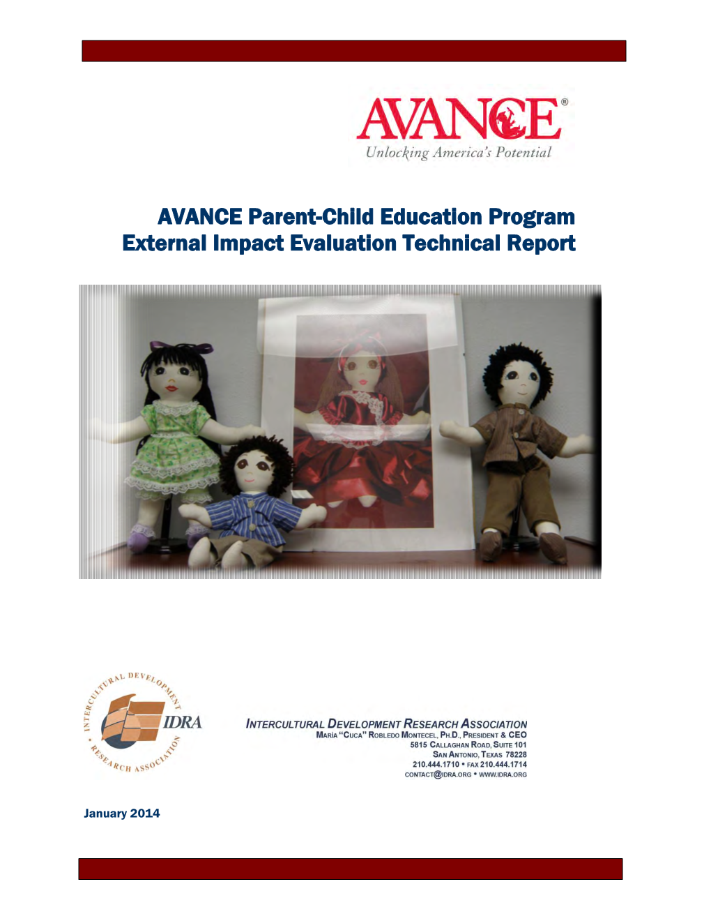 AVANCE Parent-Child Education Program External Impact Evaluation Technical Report