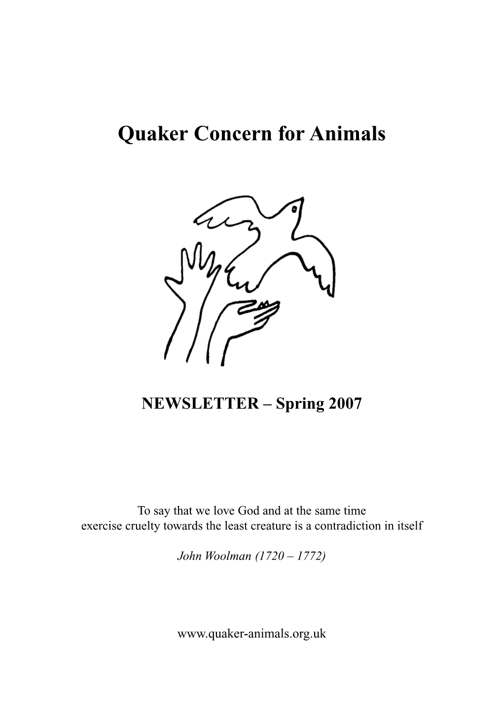 Quaker Concern for Animals