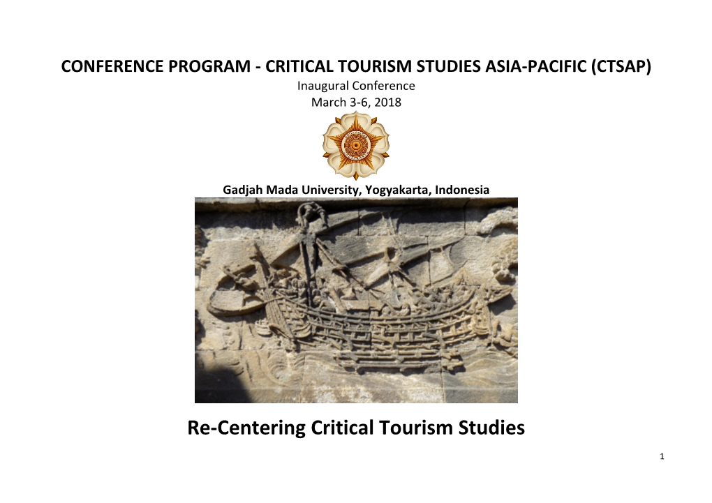 Re-Centering Critical Tourism Studies