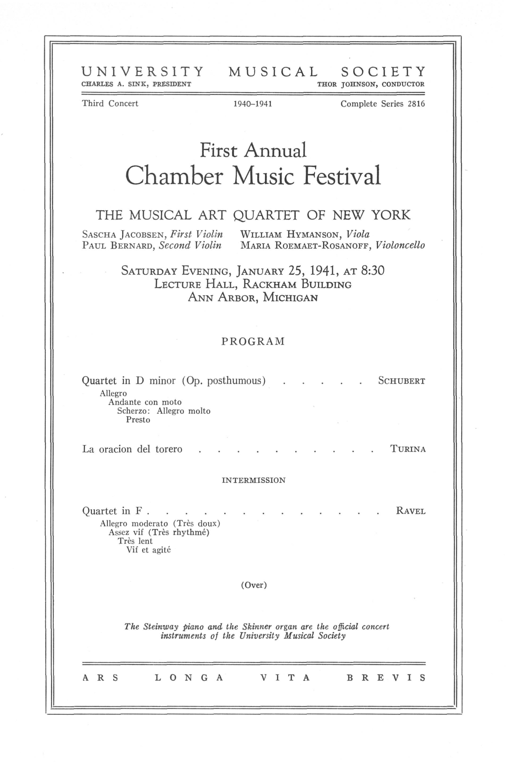 Chamber Music Festival