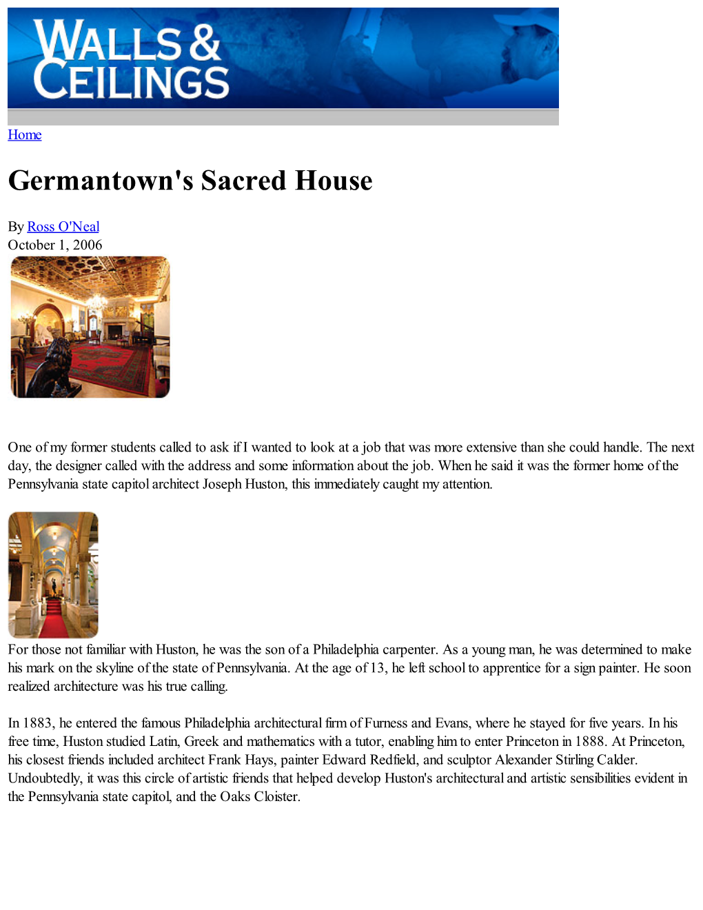 Germantown's Sacred House