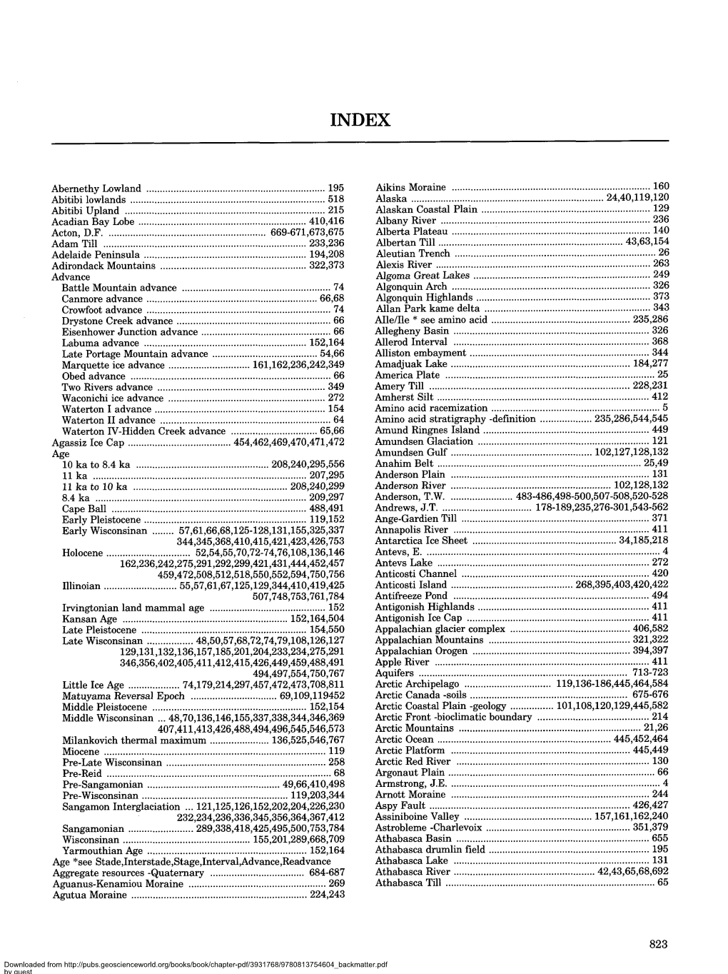 Abernethy Lowland 195 Abitibi Lowlands 518 Abitibi Upland 215