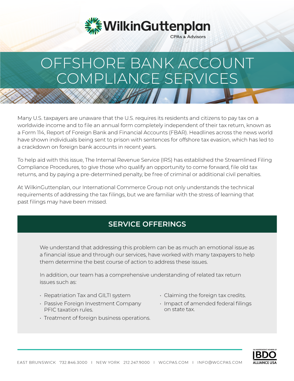 PDF of International Commerce Offshore Bank Account Compliance