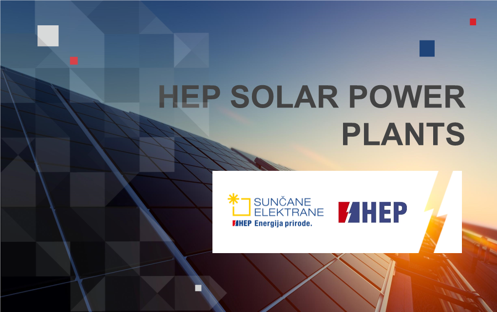 HEP SOLAR POWER PLANTS RES-Oriented Development of HEP Group Until 2030