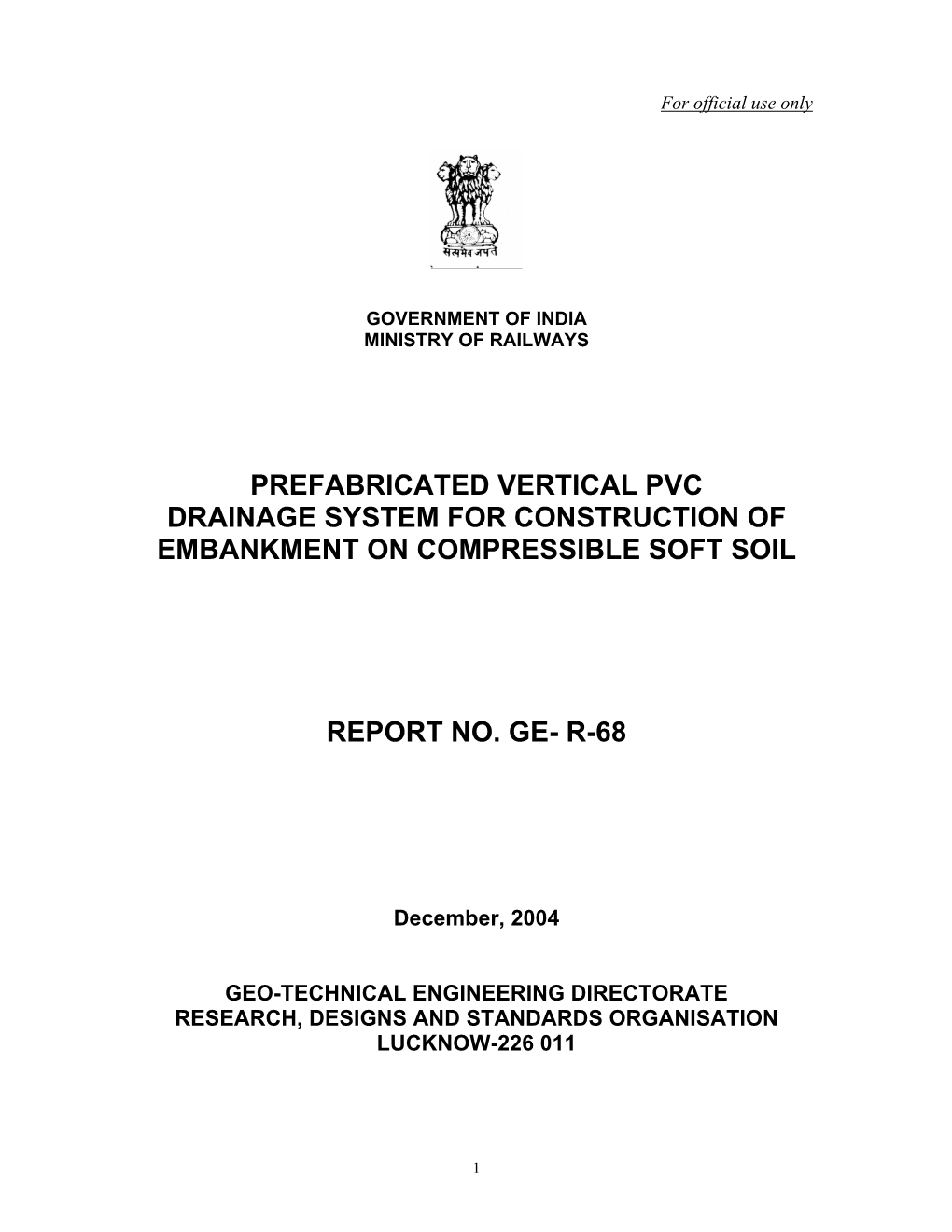 Prefabricated Vertical Pvc Drainage System for Construction of Embankment on Compressible Soft Soil