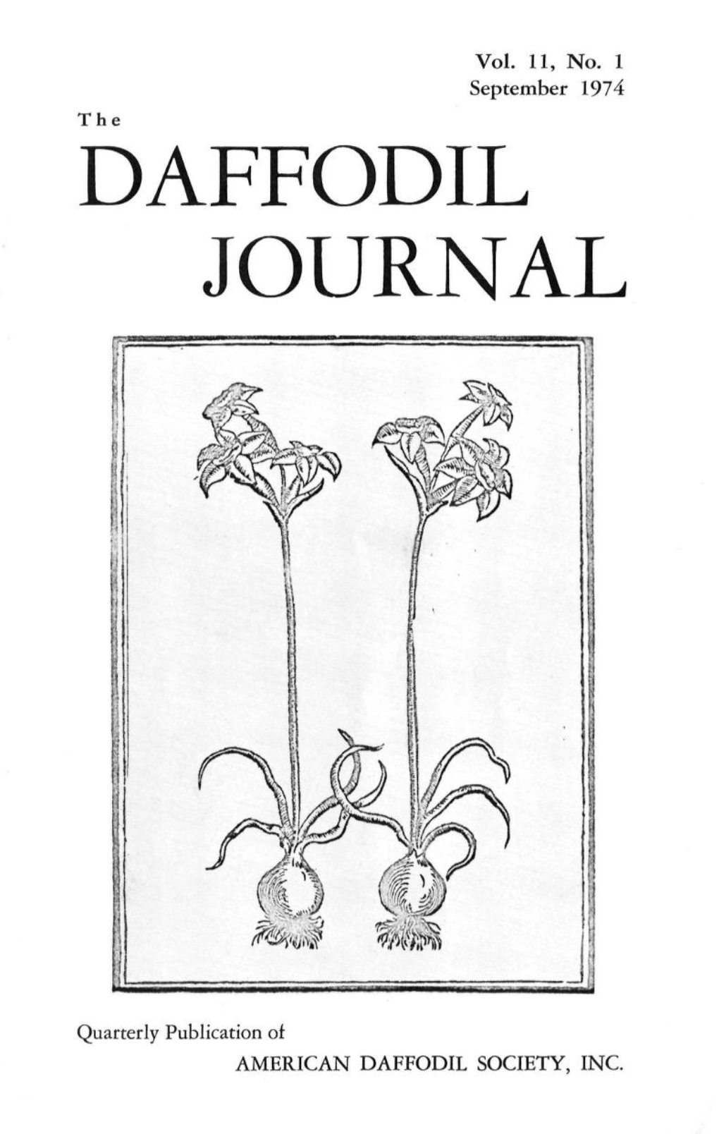 1974 September, American Daffodil Society Journal