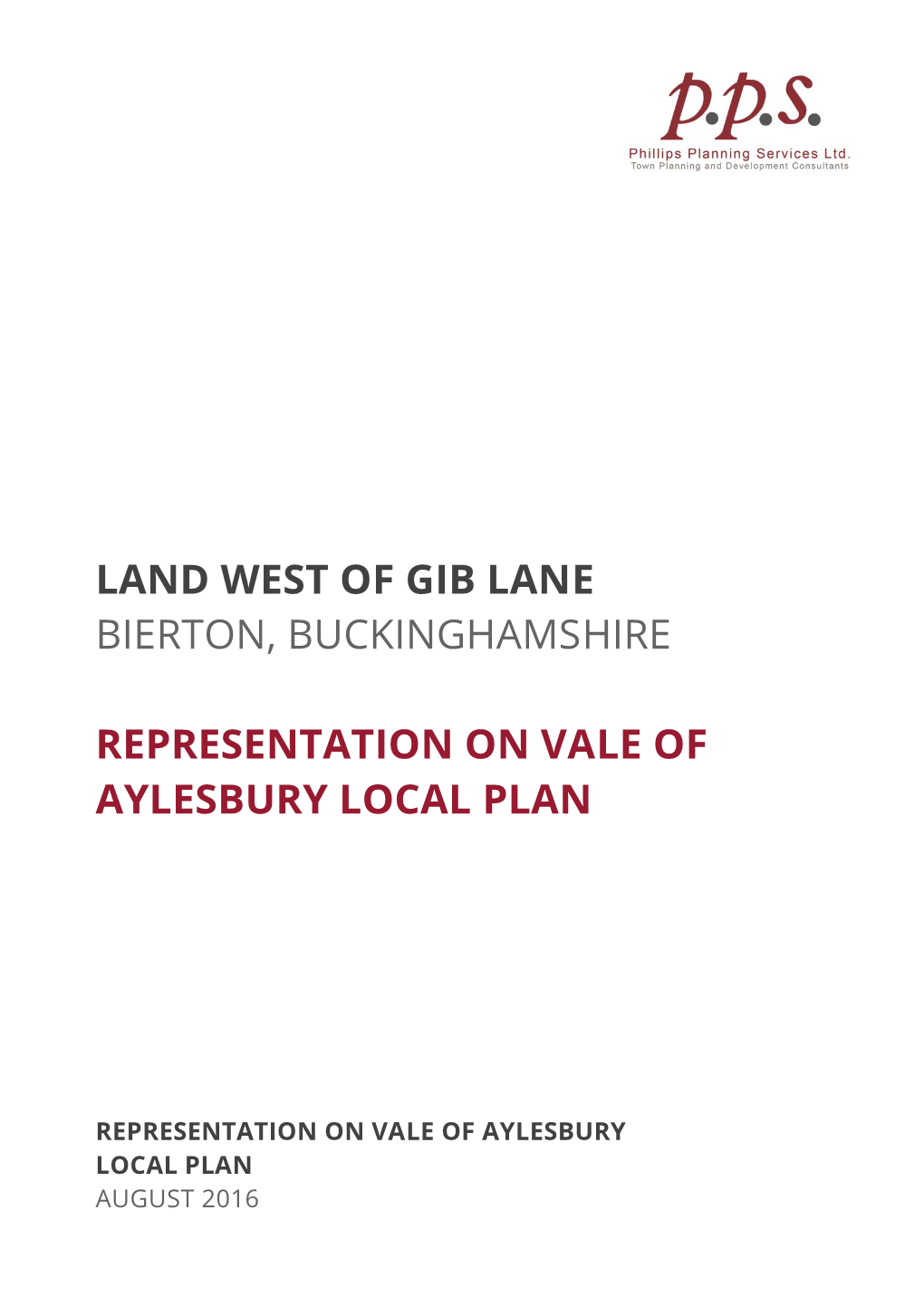 Land West of Gib Lane Bierton, Buckinghamshire