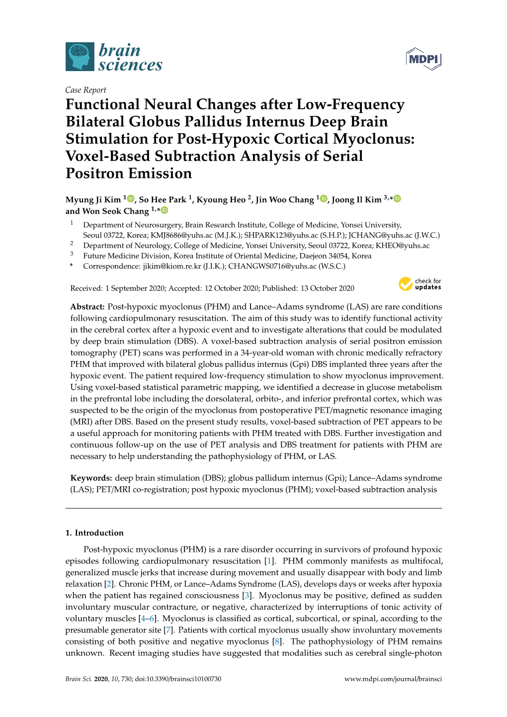 Functional Neural Changes After Low-Frequency Bilateral Globus