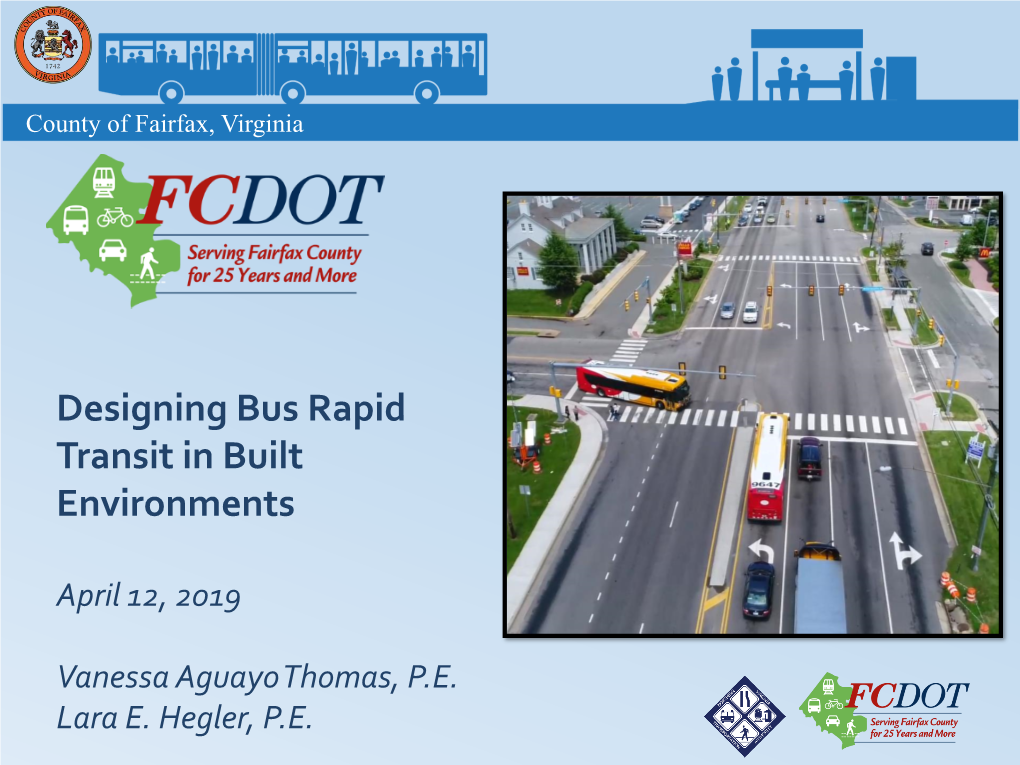 Designing Bus Rapid Transit in Built Environments