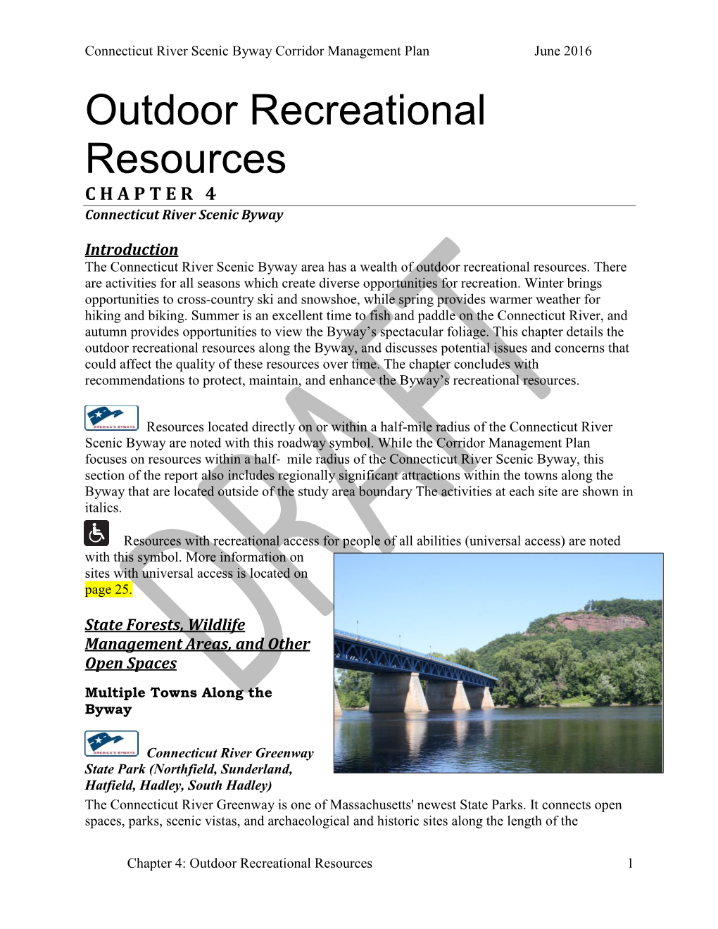 Outdoor Recreational Resources C H a P T E R 4 Connecticut River Scenic Byway
