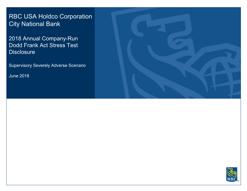 RBC USA Holdco Corporation City National Bank