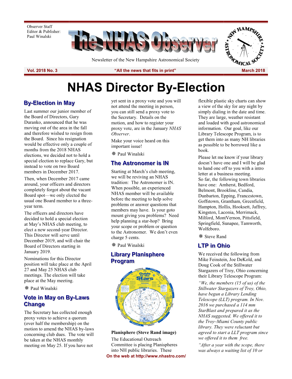 NHAS Director By-Election