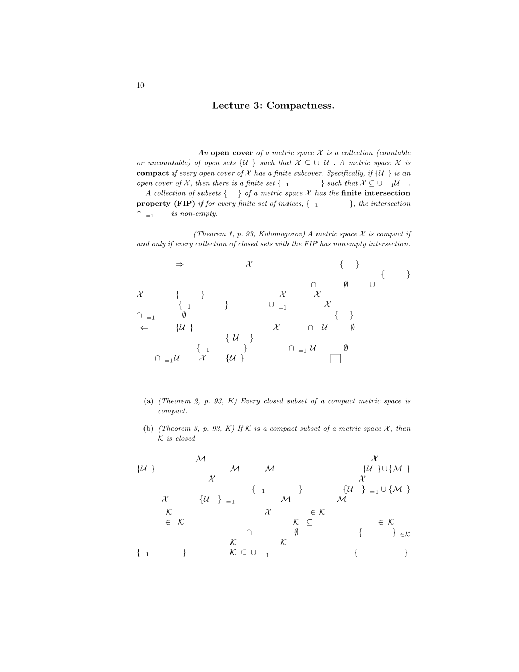 Lecture 3: Compactness