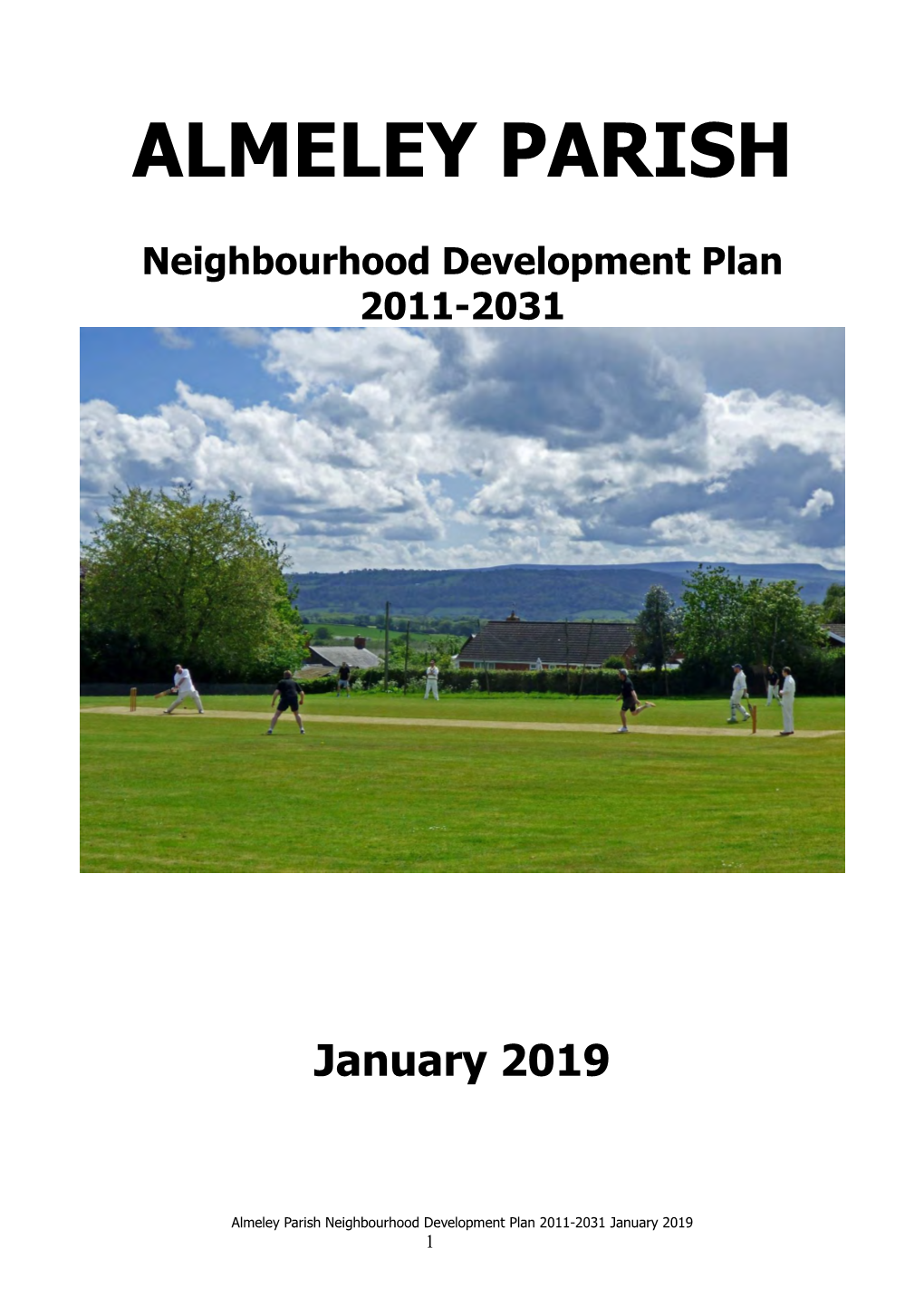 Almeley Neighbourhood Development Plan January 2019