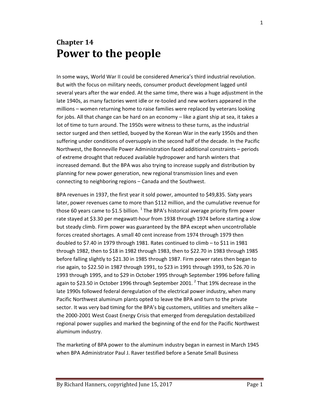 Power to the People