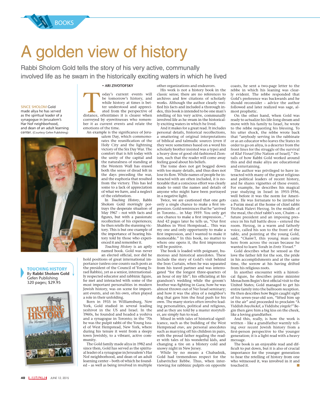 Book Review, the Jerusalem Post Magazine