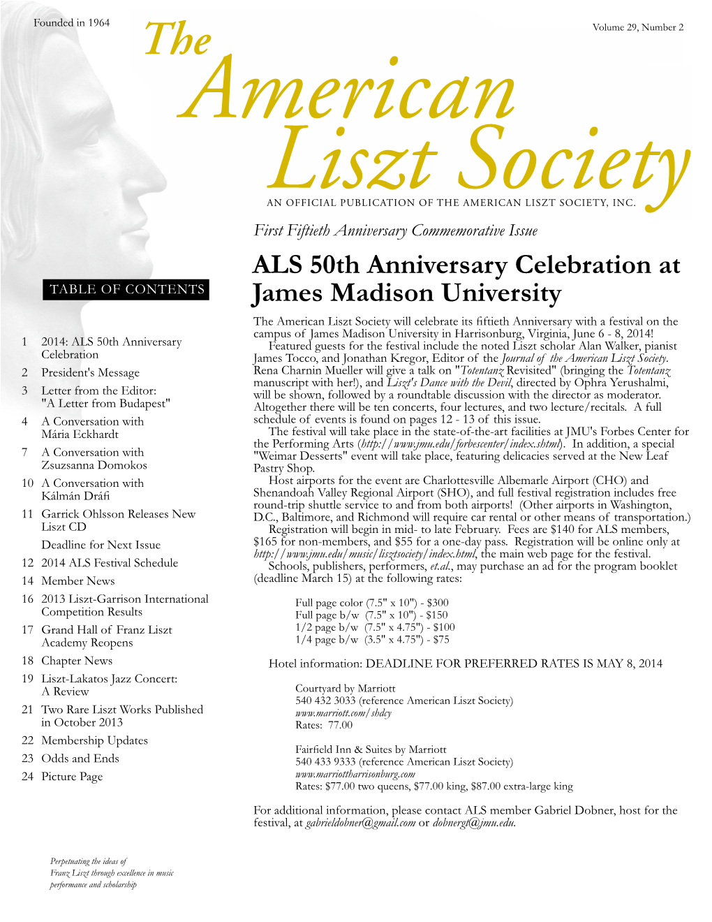 ALS 50Th Anniversary Celebration at James Madison University
