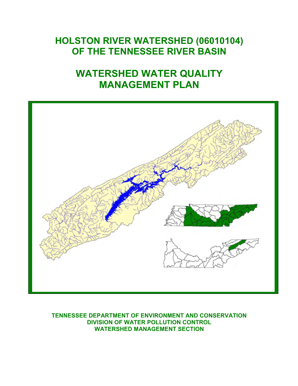 Holston River Watershed (06010104) of the Tennessee River Basin