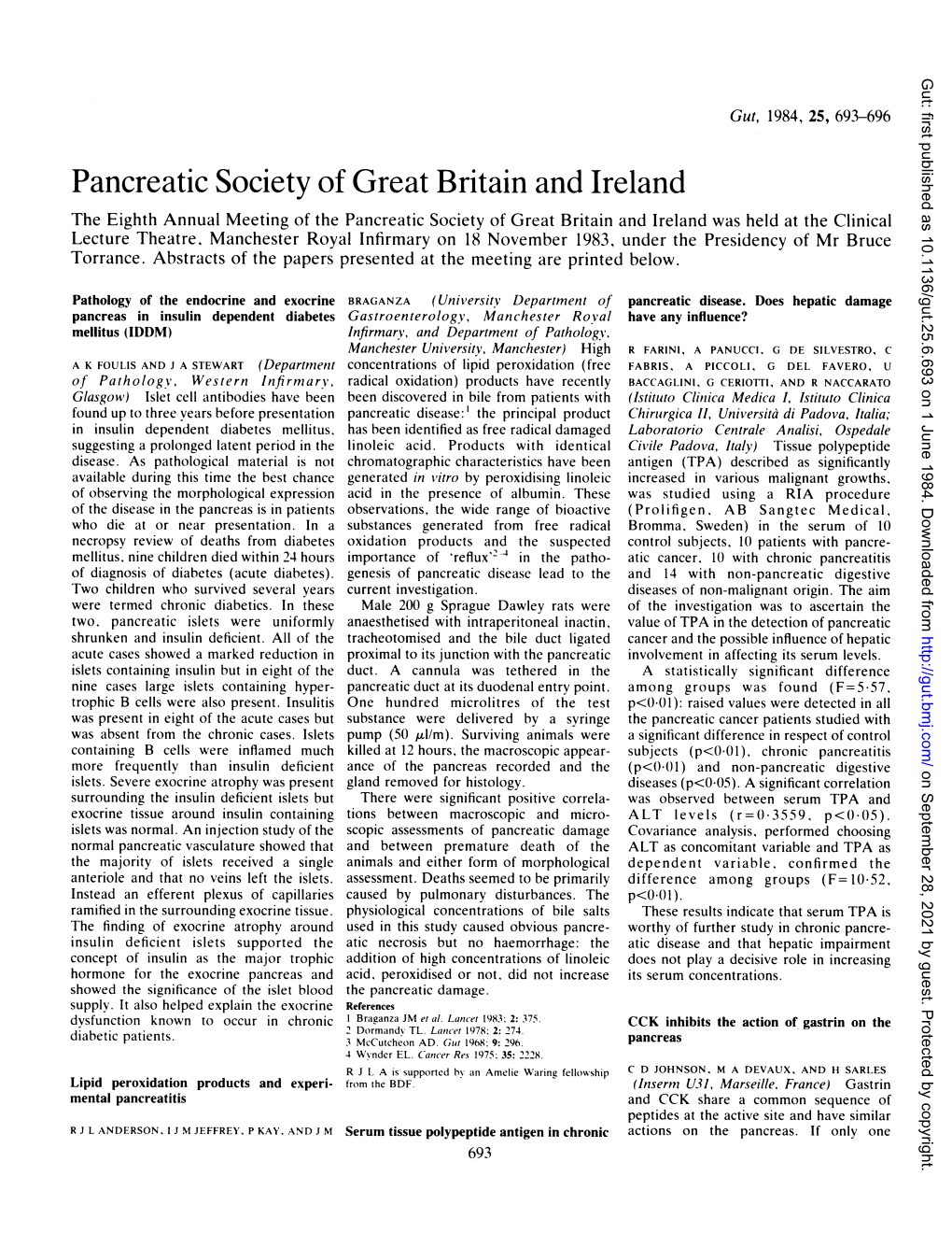 Pancreatic Society of Great Britain and Ireland