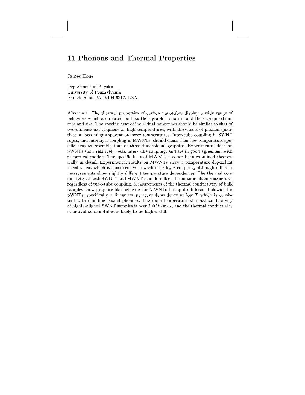 11 Phonons and Thermal Properties