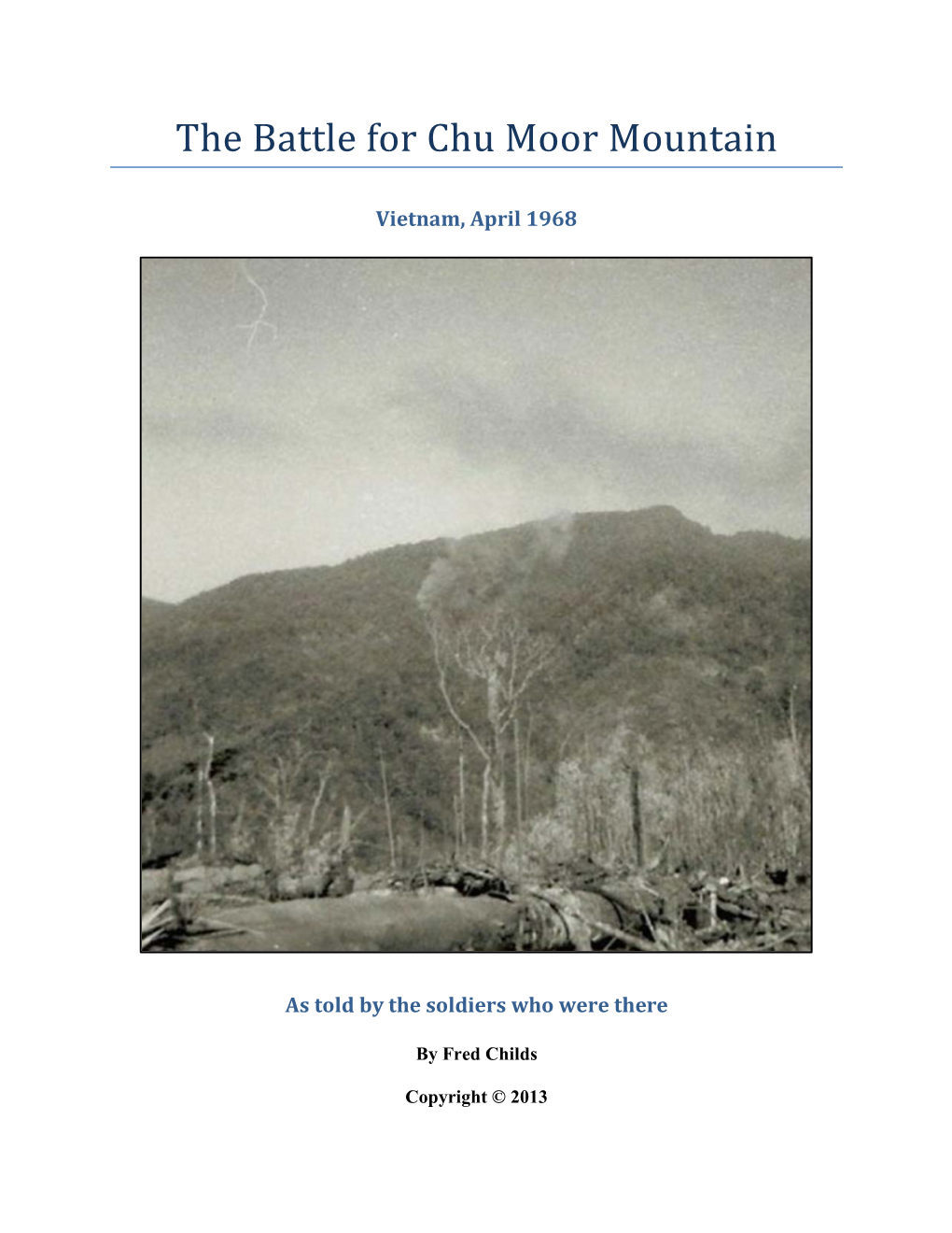 The Battle for Chu Moor Mountain