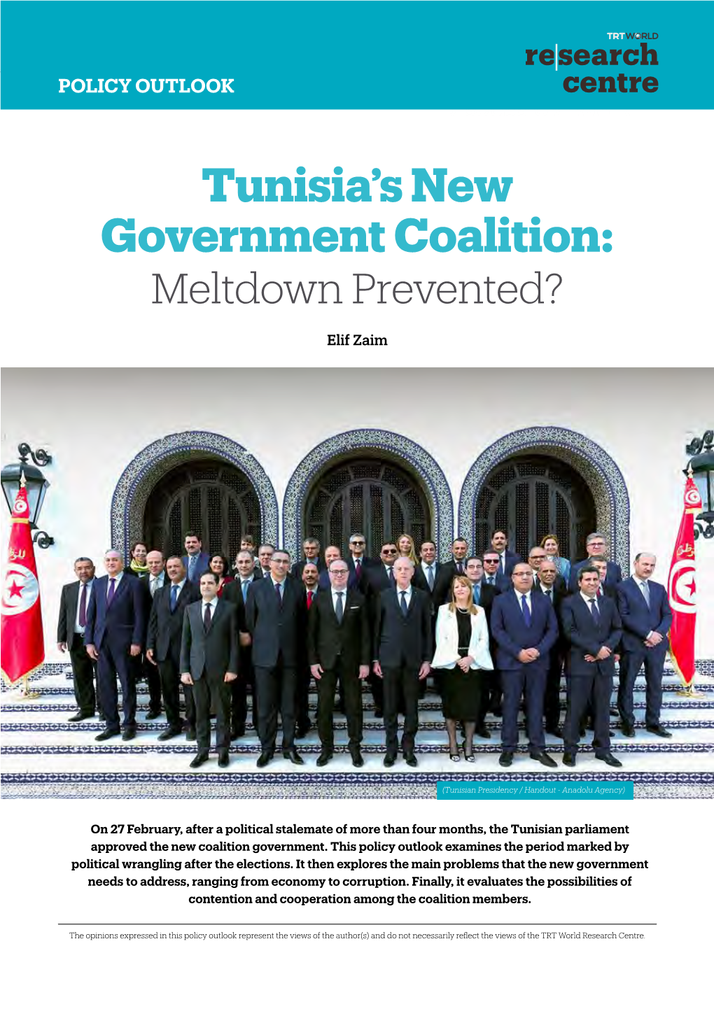 Tunisia's New Government Coalition