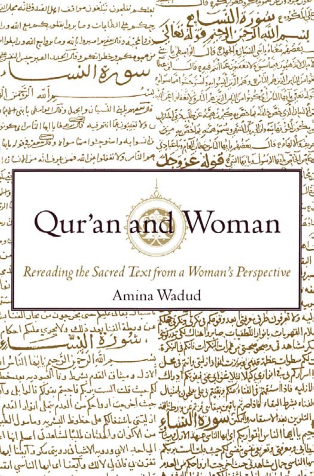 Wadud Amina Qur'an and Women.Pdf