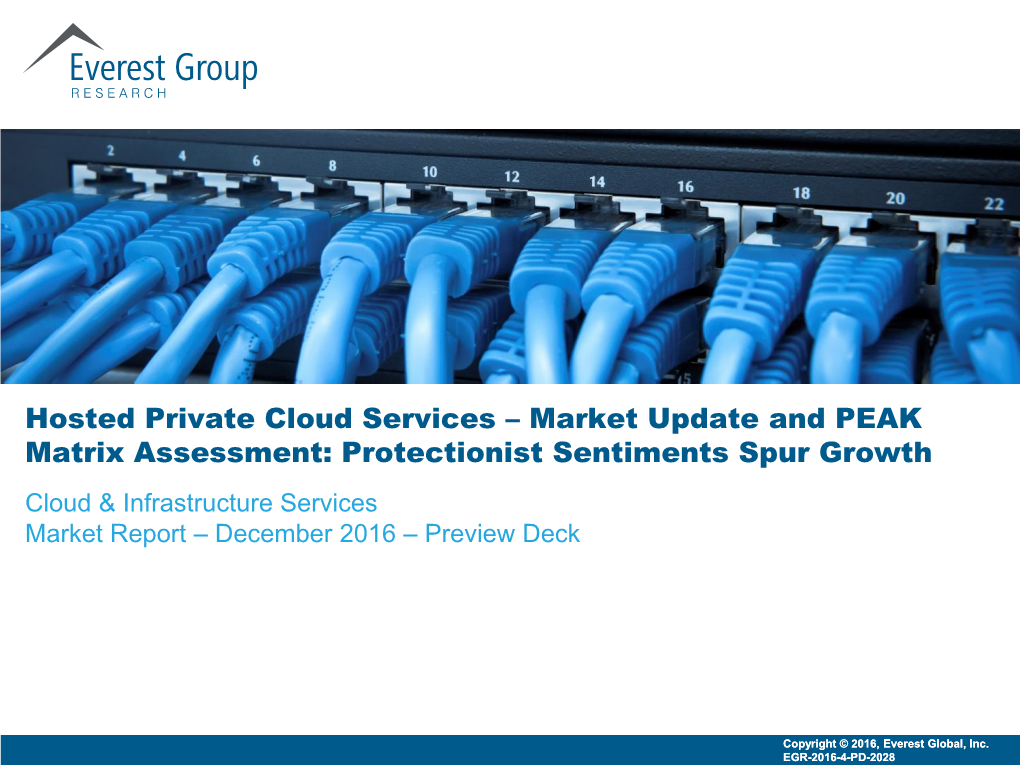 Hosted Private Cloud Services – Market