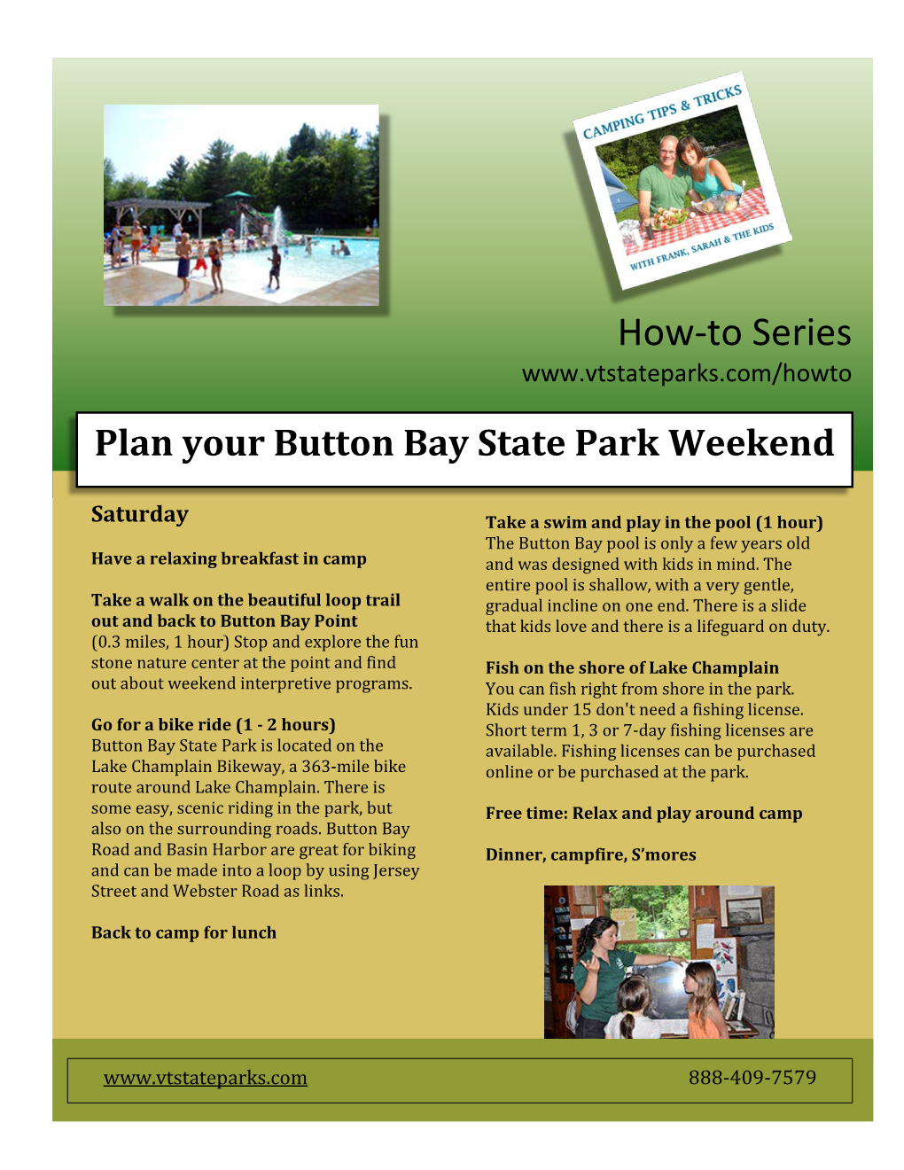 Button Bay State Park Weekend Itinerary