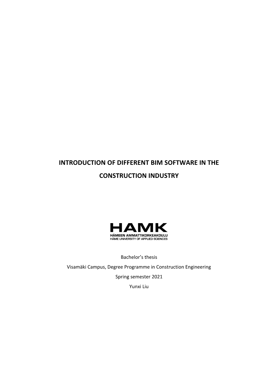 Introduction of Different Bim Software in the Construction Industry