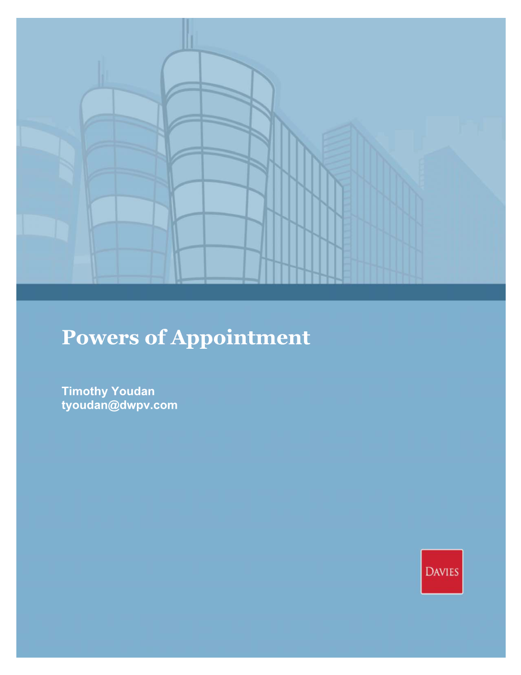 Powers of Appointment