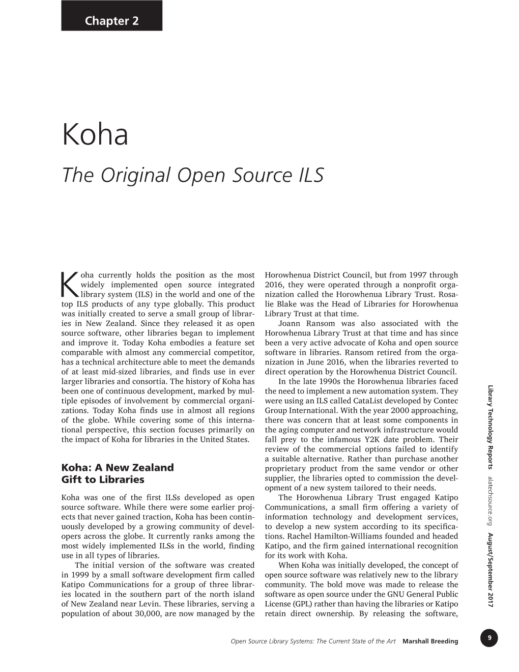 Koha the Original Open Source ILS