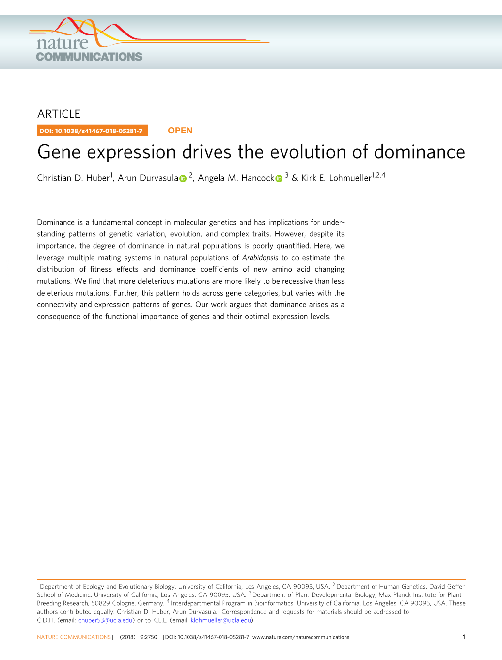 Gene Expression Drives the Evolution of Dominance