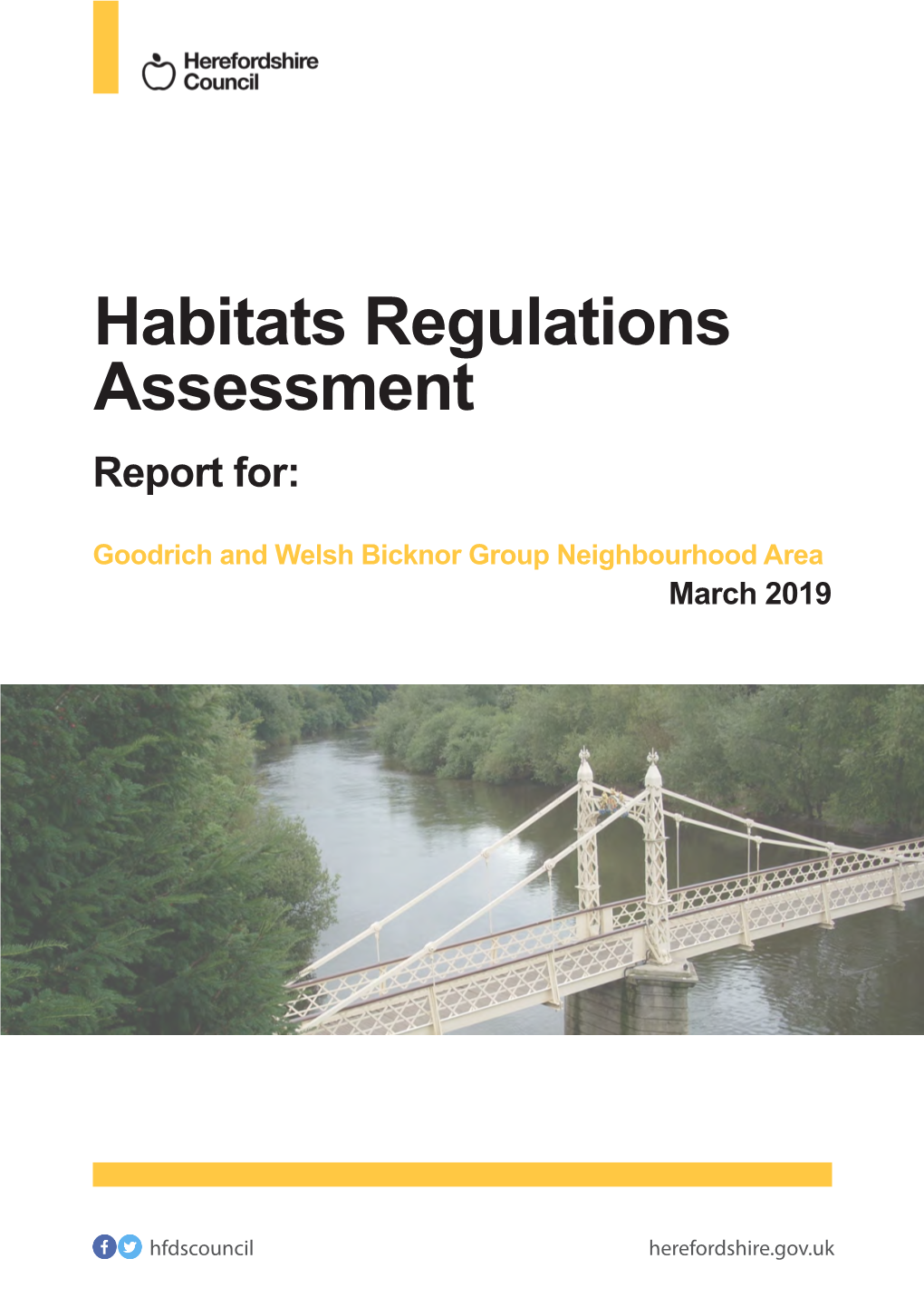 Goodrich and Welsh Bicknor Group Habitats Regulations Assessment