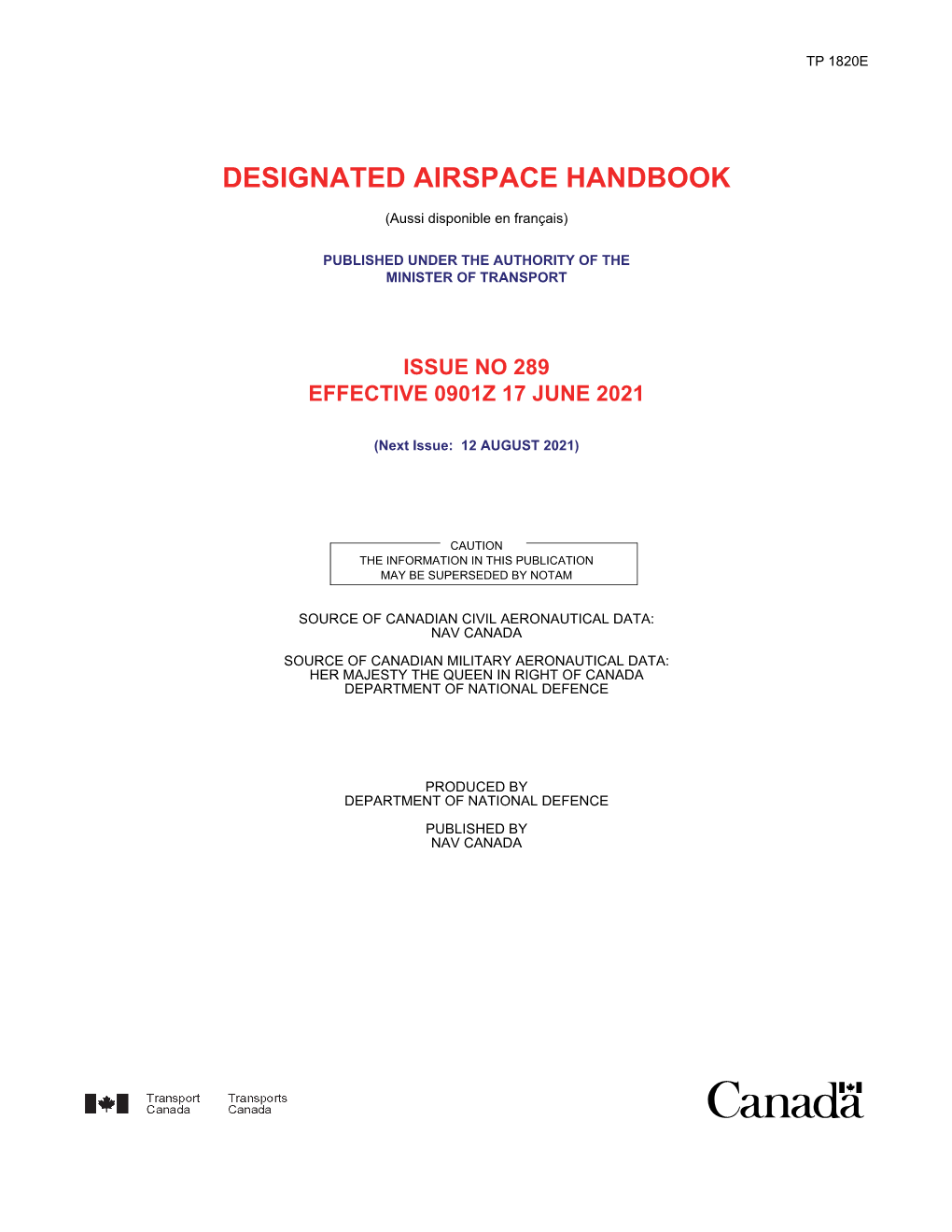 Designated Airspace Handbook