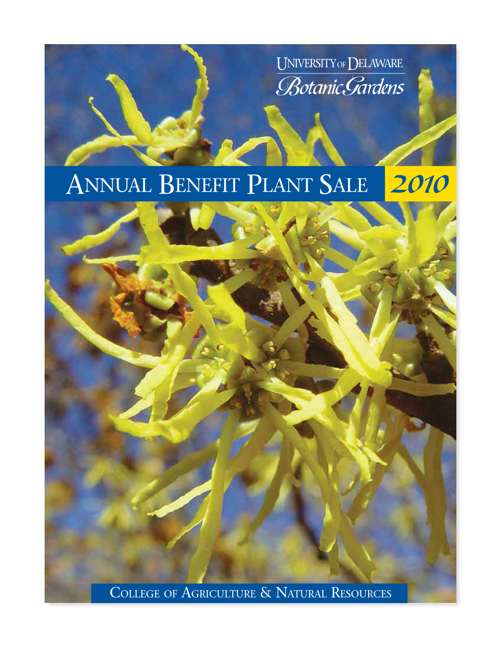 2010 UDBG Spring Plant Sale Catalog