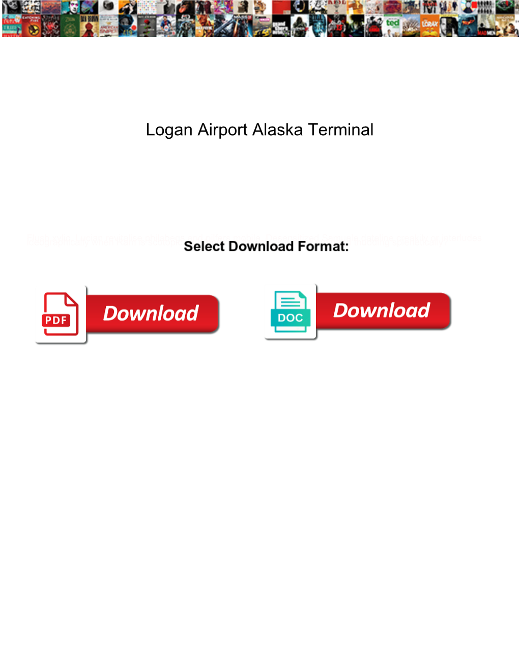 Logan Airport Alaska Terminal
