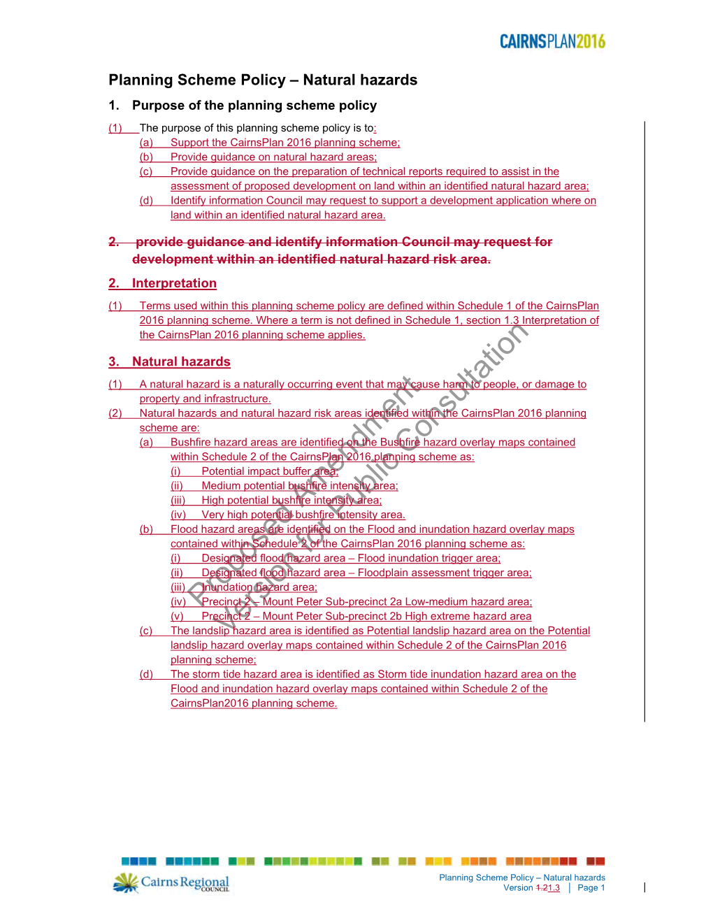 Proposed Amendment Version for Public Consultation