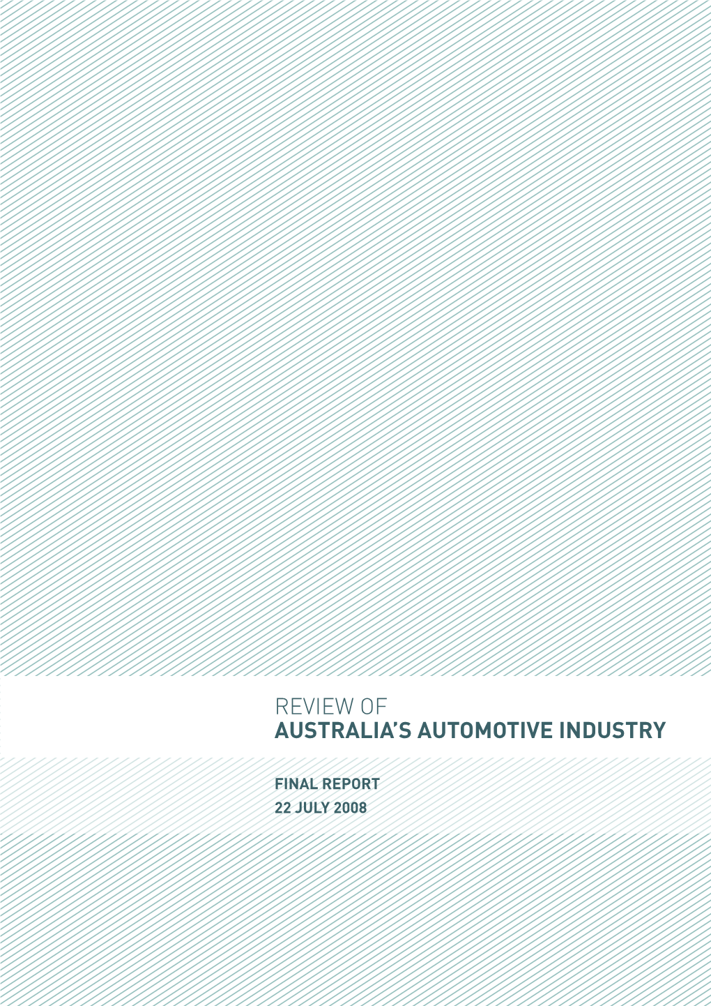 Review of Australials Automotive Industry