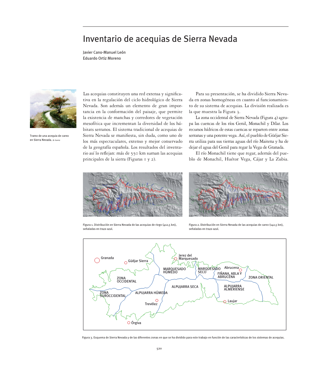 Inventario De Acequias De Sierra Nevada