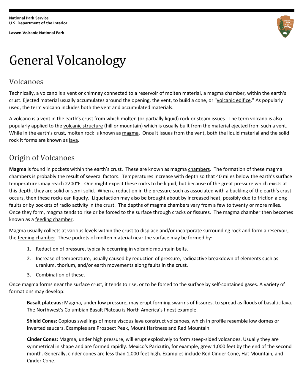 General Volcanology