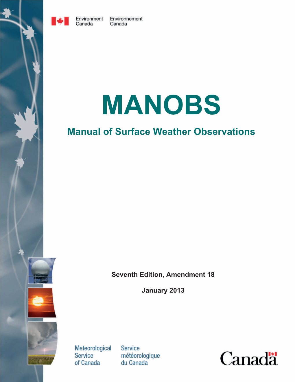 MANOBS Manual of Surface Weather Observations