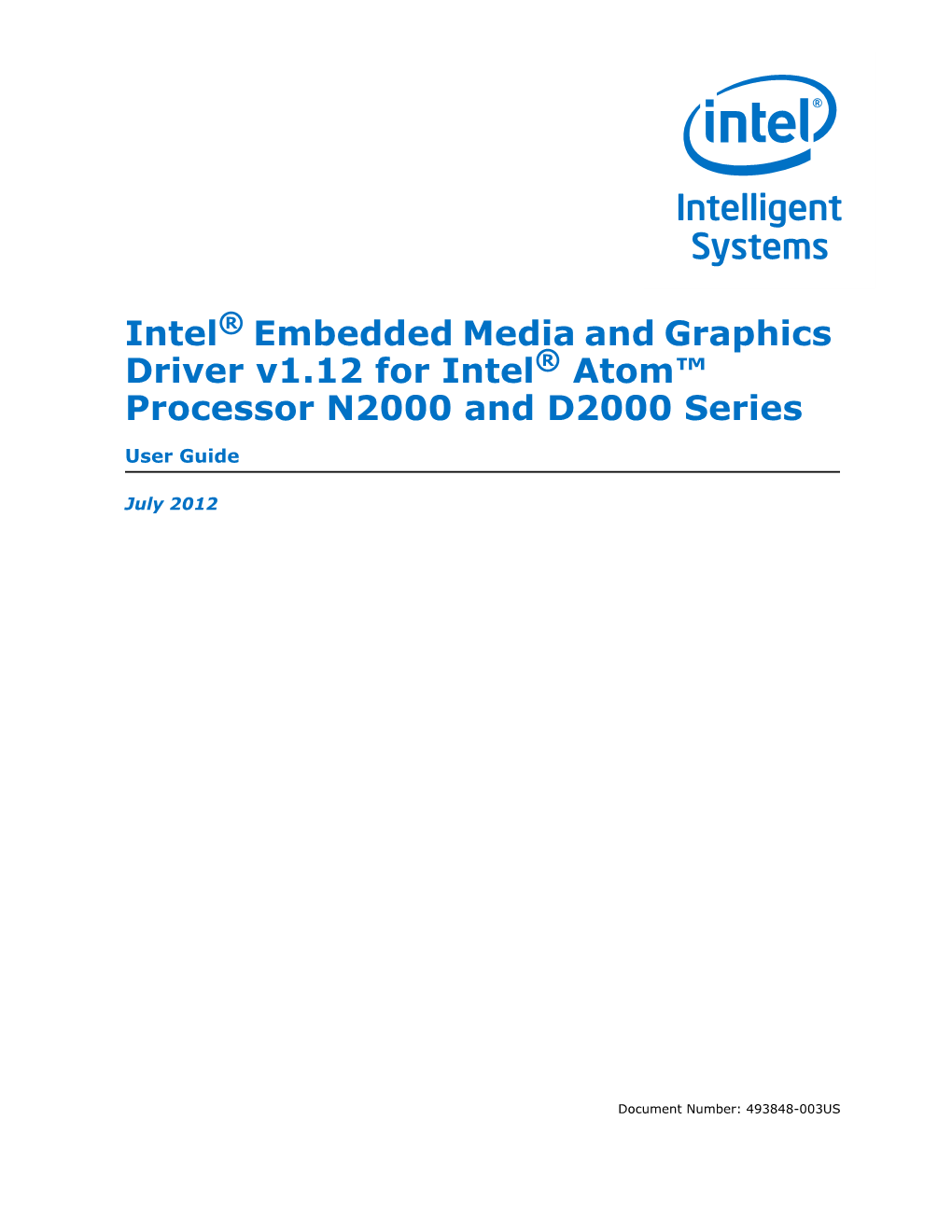 Embedded Media and Graphics Driver V1.12 for Intel® Atom™ Processor N2000 and D2000 Series