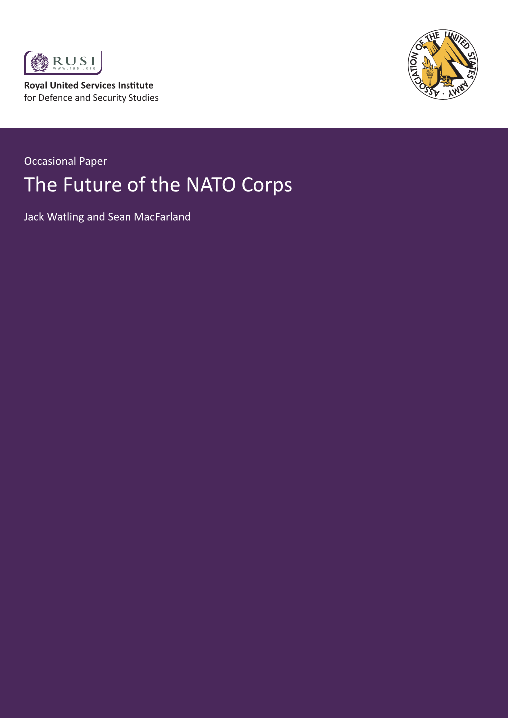 The Future of the NATO Corps