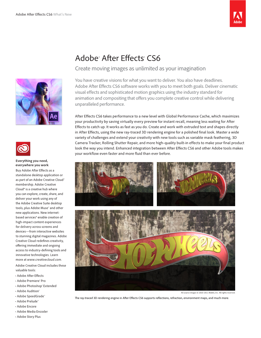 Adobe After Effects CS6 What's