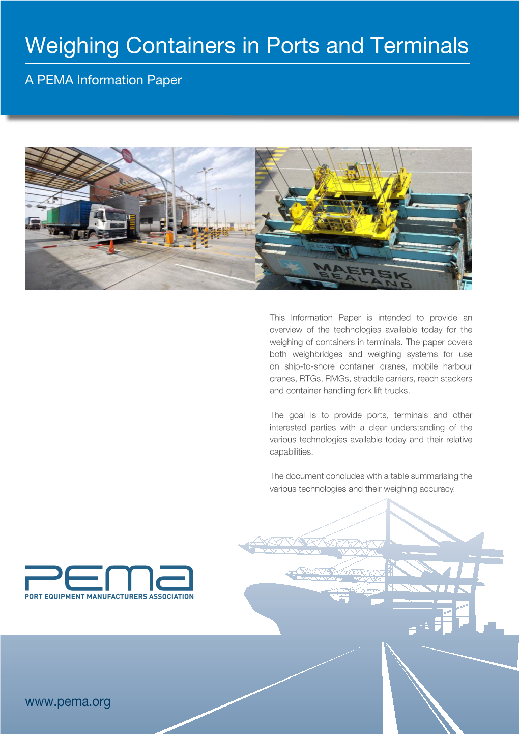 Weighing Containers in Ports and Terminals